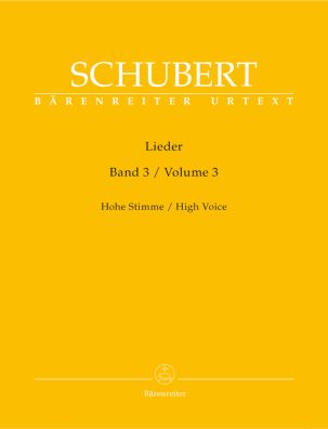 Lieder Volume 3, High Voice & Piano