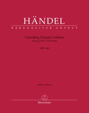 Foundling Hospital Anthem HWV 268 - 1753 Version (Full Score, paperback)