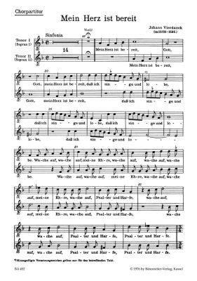 Mein Herz ist bereit (Choral Score)