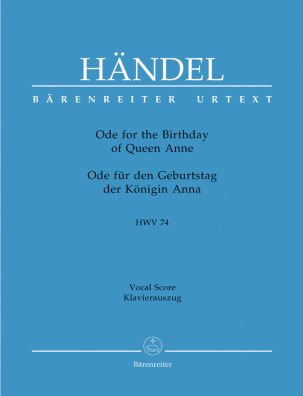 Ode for the Birthday of Queen Anne - Eternal source of light divine (HWV 74) (Vocal Score)