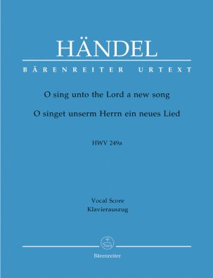O Sing Unto The Lord (HWV 249a) (Vocal Score)