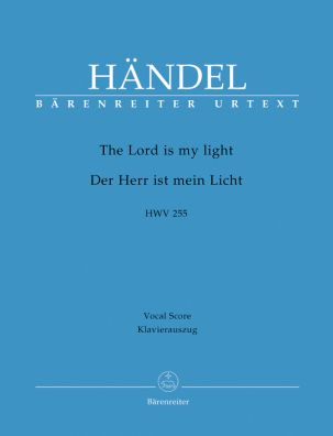 The Lord Is My Light (HWV 255) Chandos Anthem No.10 (Vocal Score)