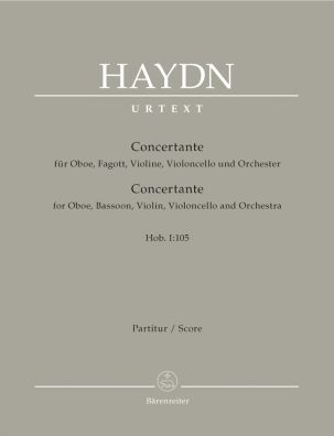 Concertante for Oboe, Bassoon, Violin, and Violoncello (Hob.I:105) (Full Score)