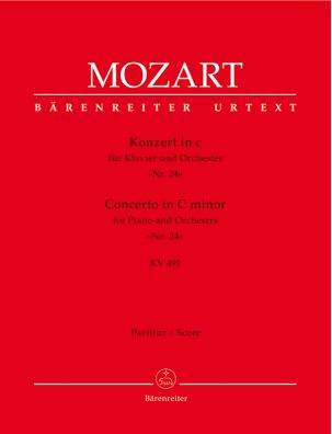 Concerto for Piano No.24 in C minor (K.491) (Full Score)