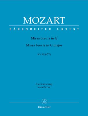 Missa brevis in G major (K.49) (Vocal Score)