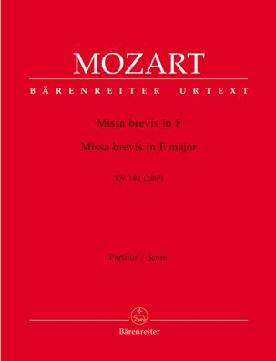 Missa brevis in F major (K.192) (Full Score)
