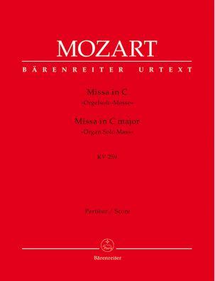 Missa in C major (K.259) (Organ Solo Mass) (Full Score)
