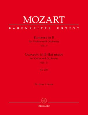Concerto for Violin No.1 in B-flat major (K.207) (Full Score)