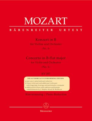 Concerto for Violin No.1 in B-flat major (K.207) (Violin & Piano)