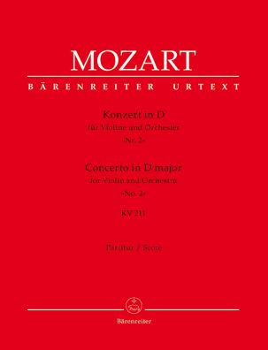 Concerto for Violin No.2 in D major (K.211) (Full Score)