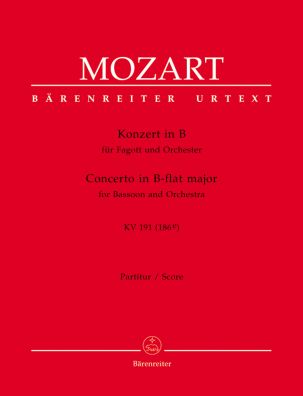 Concerto for Bassoon in B-flat major (K.191) (Full Score)