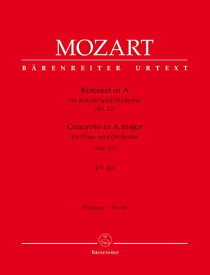 Concerto for Piano No.12 in A major (K.414) (Full Score)