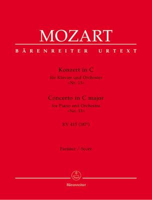 Concerto for Piano No.13 in C major (K.415) (Full Score)