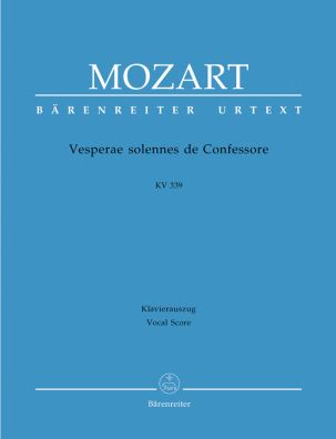 Vesperae solennes de Confessore (K.339) (Solemn Vespers) (Vocal Score)