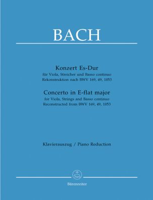 Concerto for Viola in E-flat major (reconstruction based on BWV 169, 49, 1053) (Viola & Piano)
