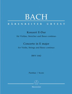 Concerto for Violin in E major (BWV 1042) (Full Score)