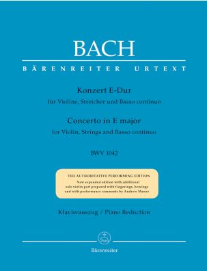 Concerto for Violin in E major (BWV 1042) (Violin & Piano)