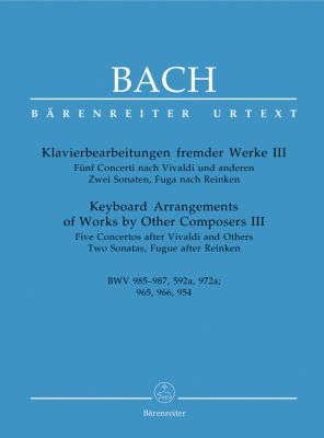 Keyboard Arrangements of Works by Other Composers III (Piano)