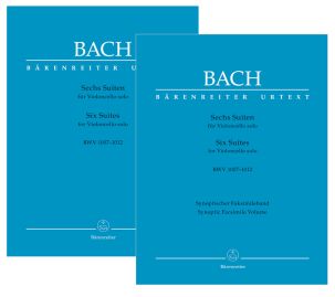 Six Suites for Violoncello solo (BWV 1007-1012) Performing edition & Facsimile at a special price