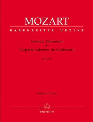Laudate Dominum (K.339) from the Vesperae solennes de Confessore (Full Score)