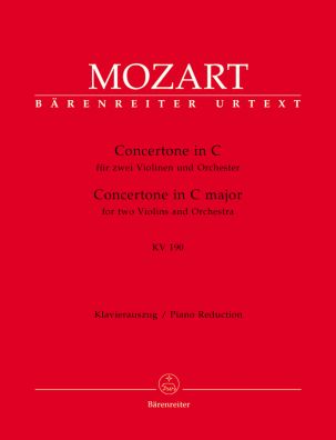 Concertone for two Violins in C major (K.190) (Two Violins & Piano)