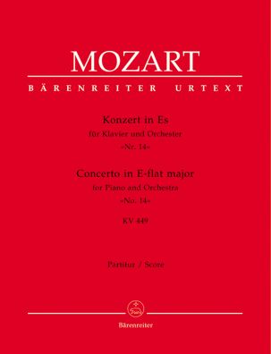 Concerto for Piano No.14 in E-flat major (K.449) (Full Score)