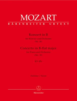 Concerto for Piano No.18 in B-flat major (K.456) (Full Score)