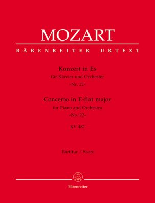 Concerto for Piano No.22 in E-flat major (K.482) (Full Score)