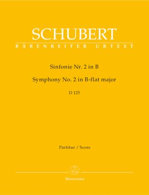 Symphony No.2 in B-flat major D 125 (Full Score)