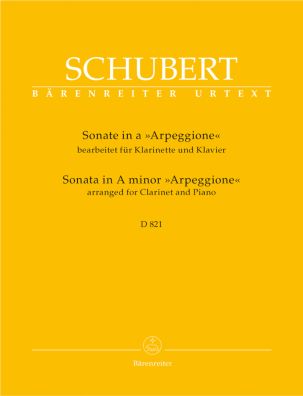 Sonata in A minor D 821 "Arpeggione" arranged for Clarinet & Piano