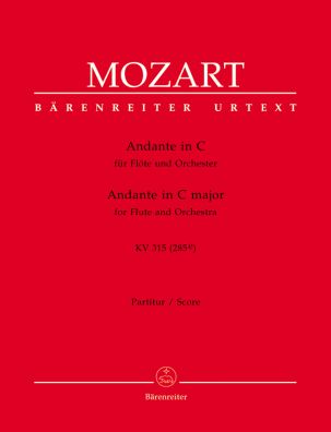 Andante in C major for Flute (K.315) (Full Score)