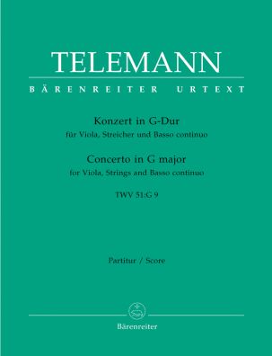 Concerto for Viola in G major (TWV 51: G9) (Full Score)
