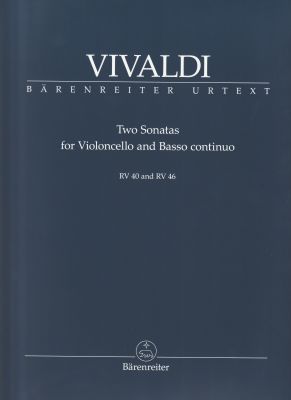 Two Sonatas for Violoncello & Basso continuo (RV 40 E minor; RV 46 B-flat major)