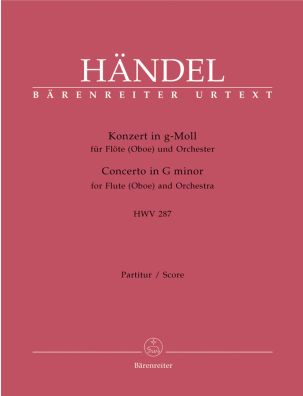 Concerto for Flute (Oboe) in G minor (HWV 287) (Full Score)