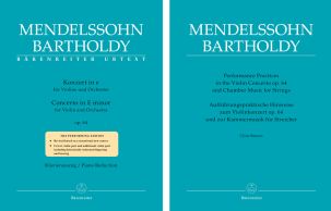 Concerto for Violin in E minor Op.64 (Violin & Piano & Performance Practices Book)