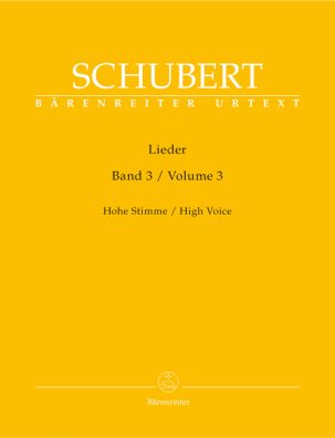 Lieder Volume 3, High Voice & Piano