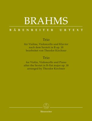 Trio for Violin, Violoncello & Piano after the Sextet in B-flat major Op.18 (Score & Parts)
