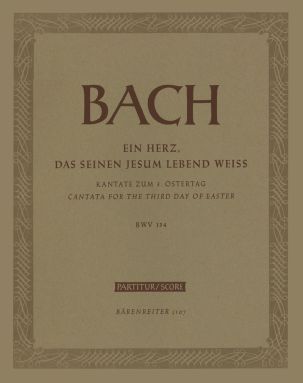 Cantata No.134 Ein Herz, dass seinen Jesum lebend weiss (BWV 134) (Full Score)