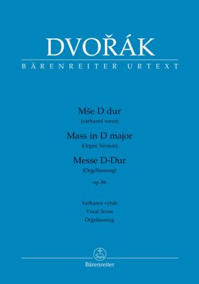 Mass in D major Op.86 Organ Version (Vocal Score)