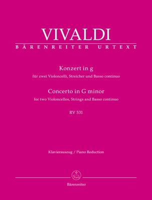 Concerto for two Violoncellos, Strings and Basso continuo in G minor RV 531 (2 Cellos & Piano)