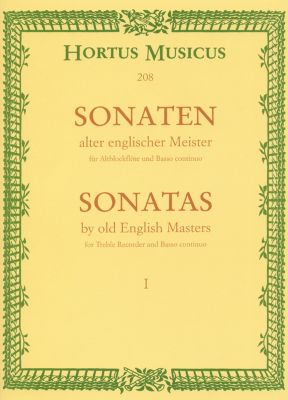 Sonatas by Old English Masters I (Treble Recorder & Basso continuo)