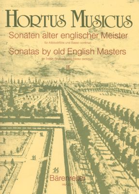 Sonatas by Old English Masters III (Treble Recorder & Basso continuo)