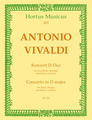 Concerto for Flute in D major RV783 (Score & Parts)