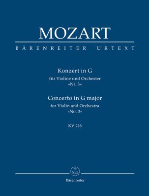 Concerto for Violin No.3 in G major (K.216) (Study Score)