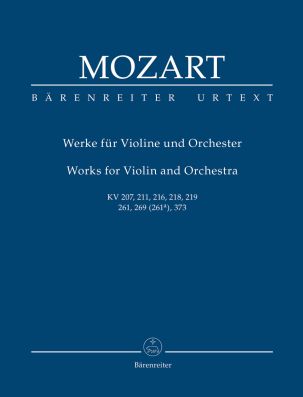 Works for Violin and Orchestra (K.207, 211, 216, 218, 219, 261, 269, 373) (Study Score)