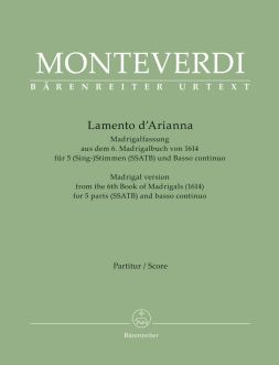 Lamento d'Arianna. Madrigal version from the 6th Book of Madrigals (1614) (Score)