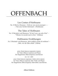 Enfin ja vais savoir pourquoi / Vois sous l'archet frèmissant (Voice & Piano)