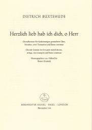 Herzlich lieb hab ich dich, o Herr (BuxWV 41) (Full Score, paperback)