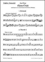 Little Suite on Dances from Leopold Mozart's Notebook for Wolfgang (Bass Recorder/Cello)