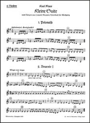 Little Suite on Dances from Leopold Mozart's Notebook for Wolfgang (Violin II)